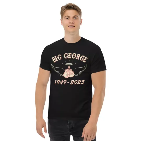 Discover George Foreman Tribute Shirt RIP George Big George Rumble Boxing Legend T Shirt