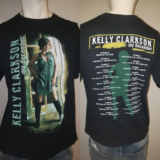 Discover Vintage 2008 Kelly Clarkson "My December" Tour T-shirt