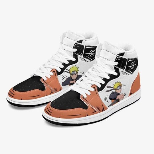 Discover Narutoo Shippuden Classic Narutoo Air JD1 Anime Shoes Mid Top Sneakers