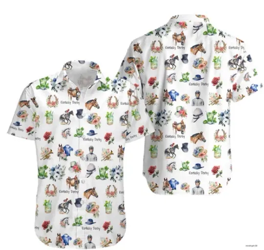 Discover The 150th Kentucky Derby Horse Racing Hawaiian Shirt