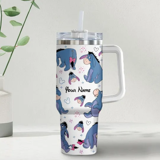 Discover Custom Disneyyy Friends Eeyoree Colorful, Disneyyy Characters Tumbler 40oz Birthday