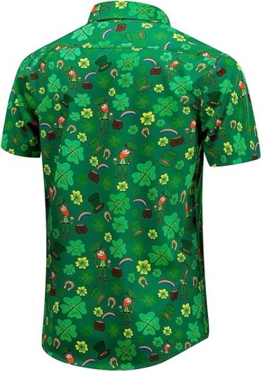 Discover St Patrick's Day Hawaiian Shirt, Irish Shamrock Aloha Shirt, Lucky Aloha Shirt