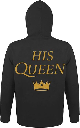 Disover Hoodies de Casal The King His Queen Dia dos Namorados