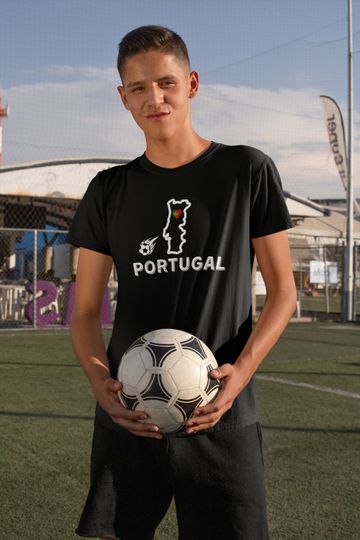 Discover T-shirt Unissexo com Futebol de Portugal