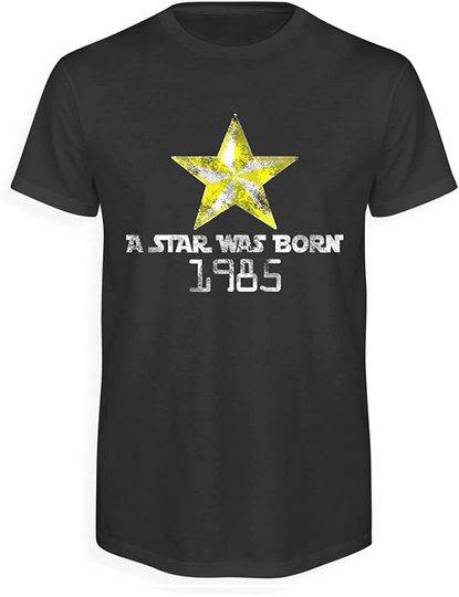 Discover T-shirt Camisola Unissexo Mangas Compridas Uma Estrela Nasceu Em 1985