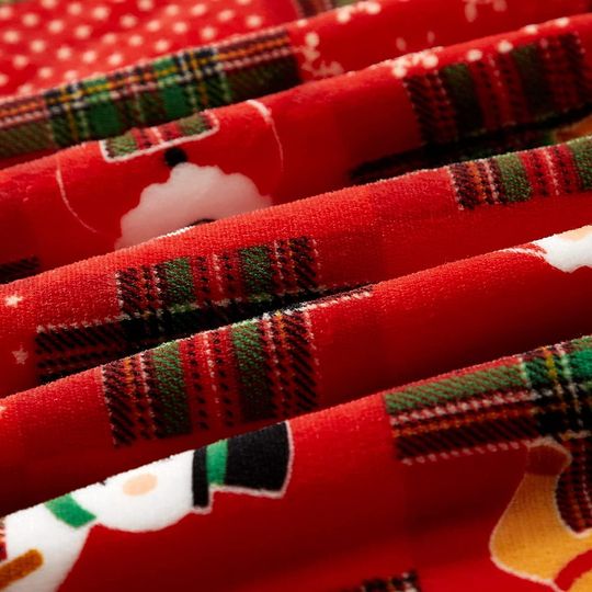 Discover Cobertor De Flanela Reversível De Natal Manta De Luxo Quente E Confortável Para Cama, Sofá, Festa De Natal