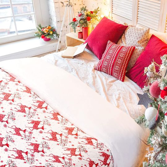 Discover Cobertor de Natal para Sofá de Flanela