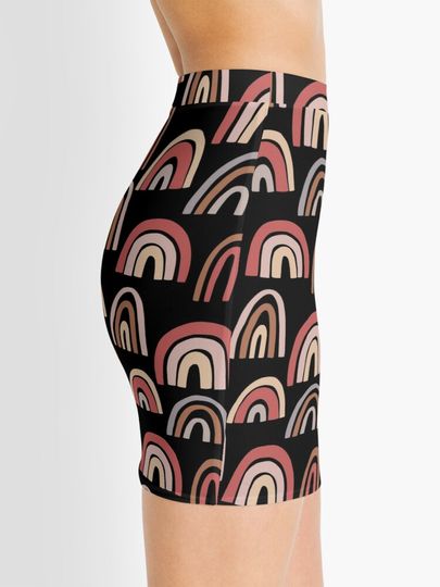 Discover Organic Modern Rainbow Pattern Mini Skirt