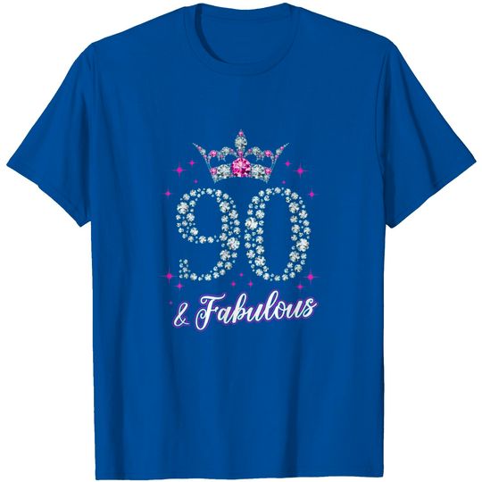 Discover Womens 90 And Fabulous 1929 90Th Birthday Gift Tee T Shirt