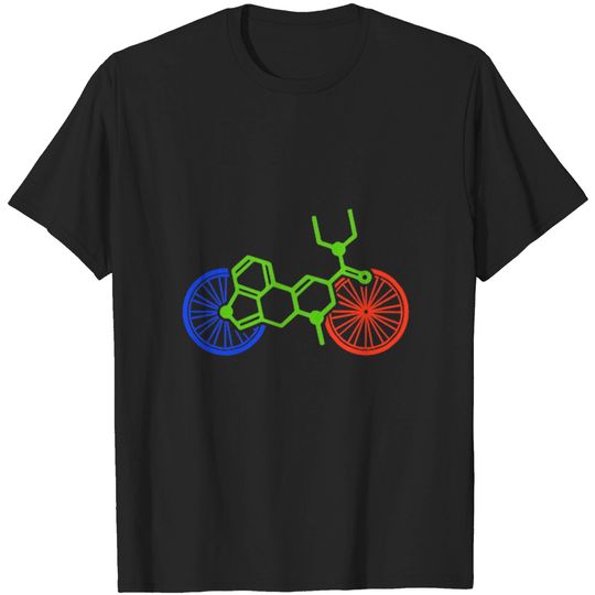 Discover LSD Bicycle Day Albert Hofman Acid Molecule T Shirt
