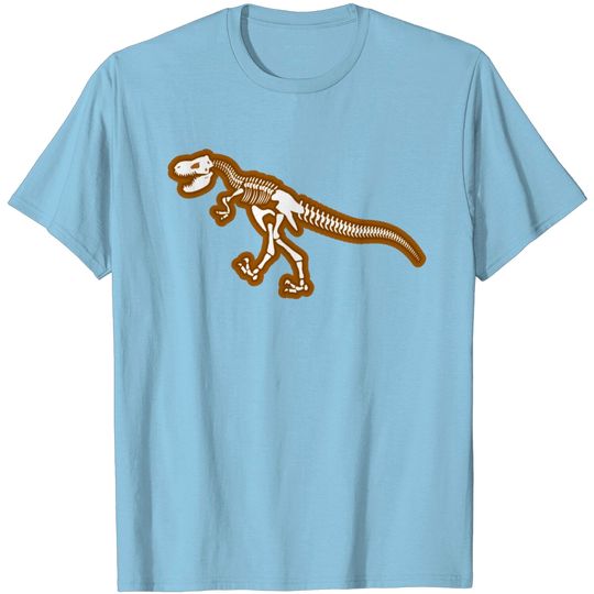 Discover Dinosaur Skeleton. Ancient Animal Bones In Ground. T Shirt