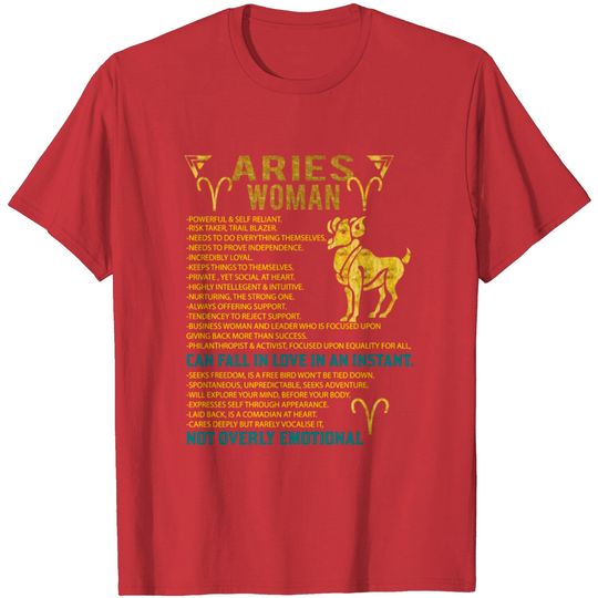 Discover Aries Woman T Shirt
