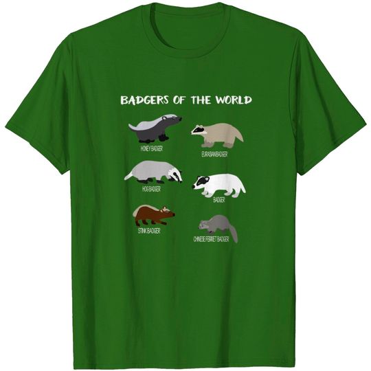 Discover Badgers Of The World Badger Lover T Shirt
