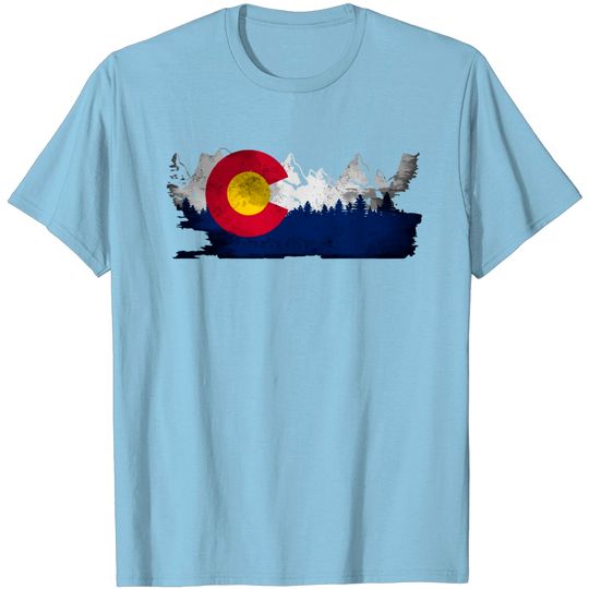 Discover Cute Family Gift Colorado State Flag T Shirt