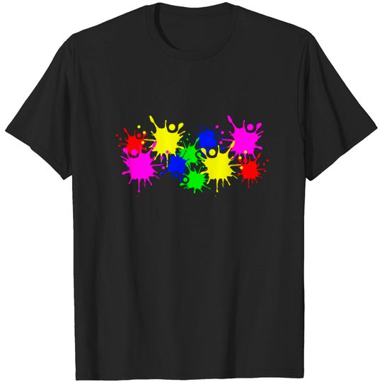 Discover Color Splashes T-Shirt - Artistic Expression