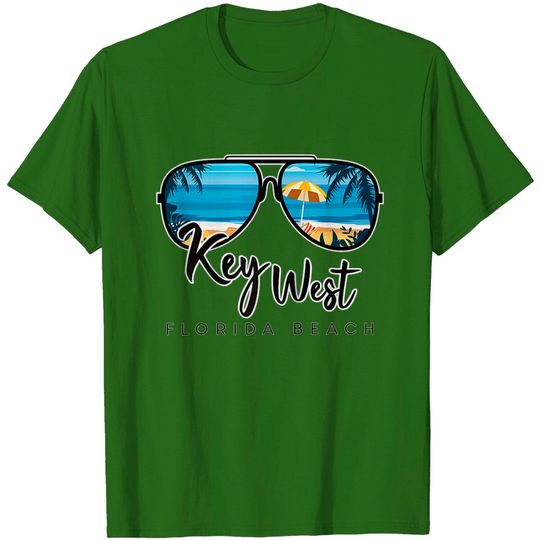 Discover Key West Florida Palm Tree Sunglasses Souvenir T-Shirt