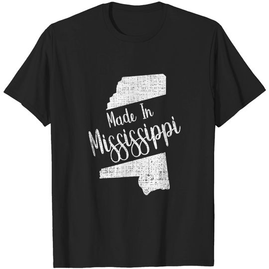 Discover Mississippi State Map T-Shirt