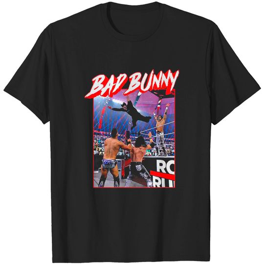 Discover Bad Bunny Royal Rumble Splash, Bad Bunny Fans Gifts, Royal Rumble Splash Shirt, Gift for Dad, Gift for Him, Anniversary Gifts T-Shirt