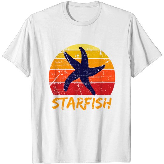 Discover Starfish Sea Lake Blue Waves Foam T Shirt