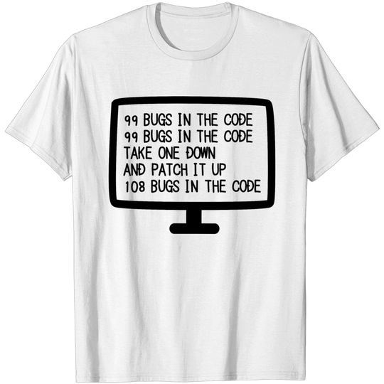 Discover Programmer 99 Bugs In The Code - Patch It Up T Shirt