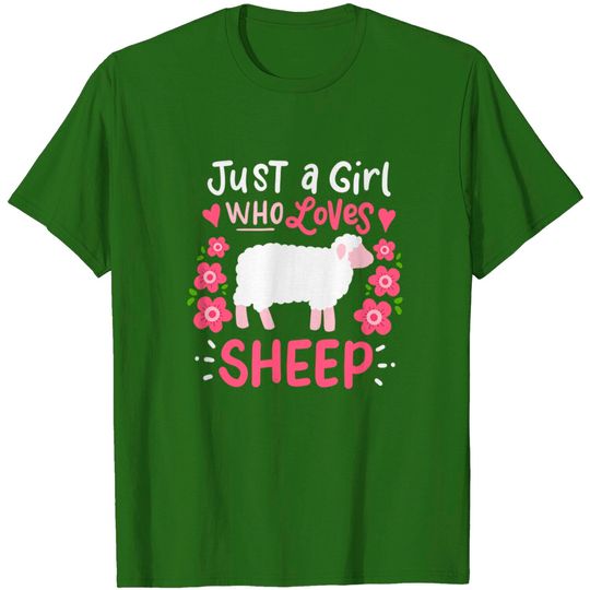 Discover Just A Girl Who Loves Sheep Gift for Lovers T-Shirt