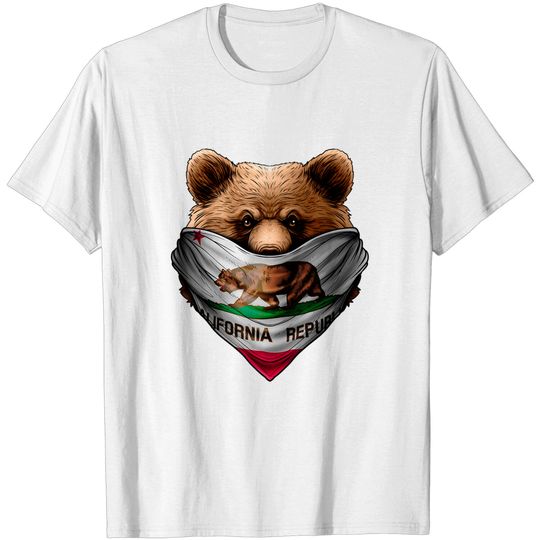 Discover California Bear Logo T-Shirt California Bear Bandana