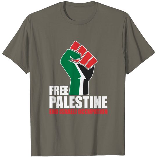 Discover Free Palestine End Israeli Occupation T Shirt