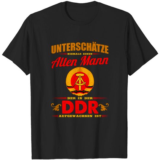 Discover DDR Shirt Old Man Born In The GDR T Shirt