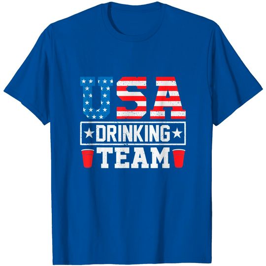 Discover USA Drinking Team Funny Drinking Beer Lover T Shirt