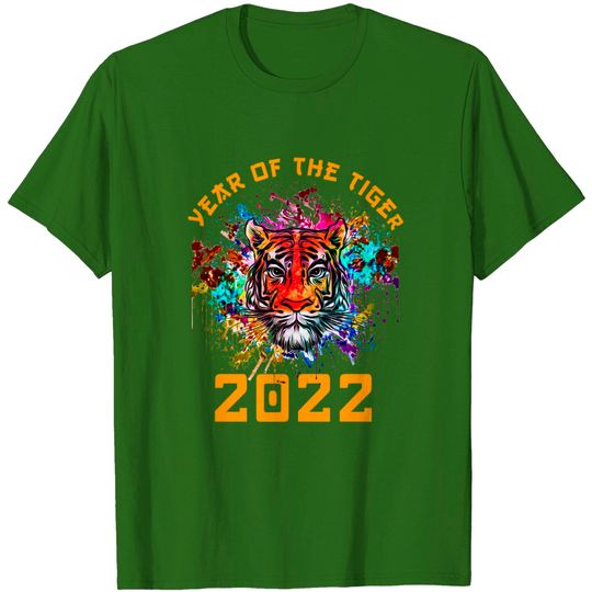 Discover Year of the Tiger Horoscope Art Happy Chinese New Year 2022 T-Shirt