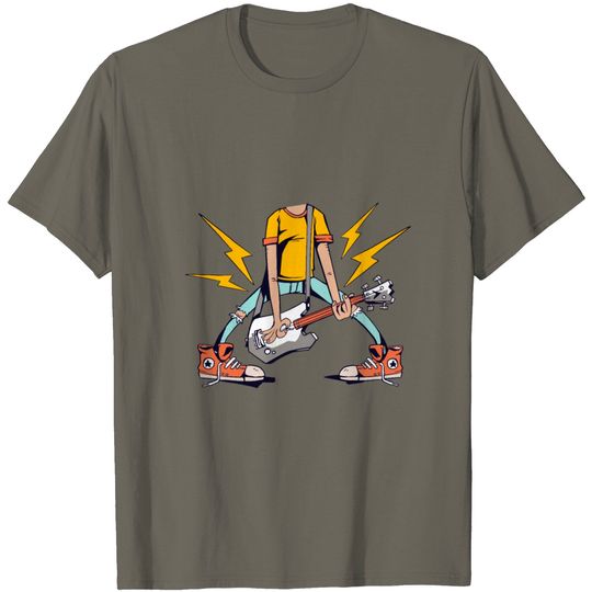 Discover Headless Guitar Player Tshirt Gift T Shirt T Shirt