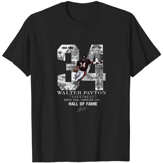 Discover 34 Walter Payton Tshirt