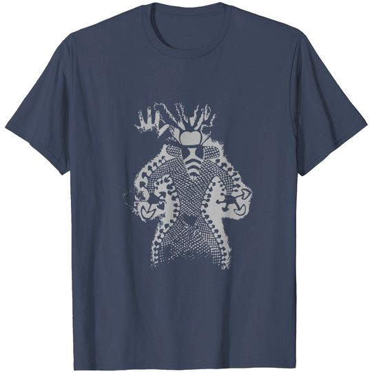 Discover Mushroom Shaman Man 11000 Year Old Tassili Cave Art T-Shirt