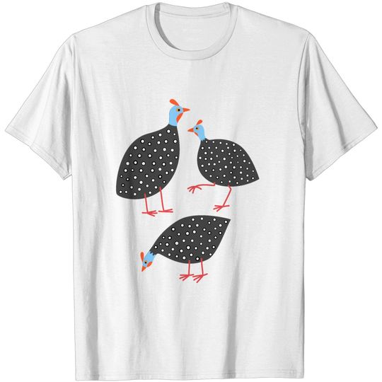 Discover Guinea Fowl Cute Hen Bird T Shirt