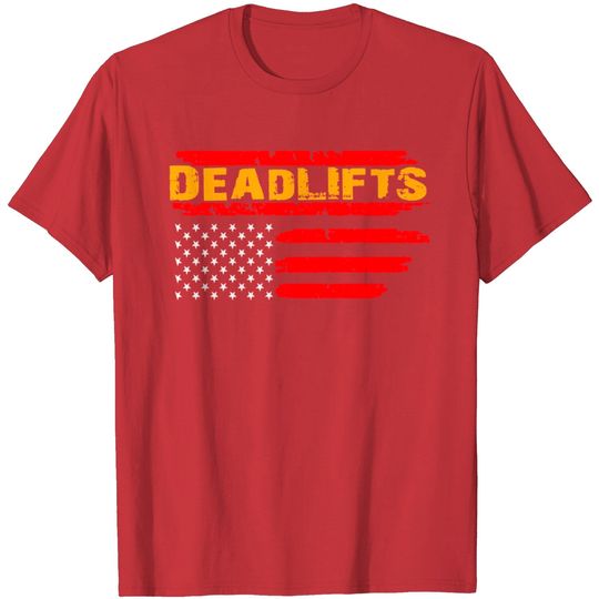 Discover Lifting - Deadlifts American Flag. Powerlifting, T Shirt