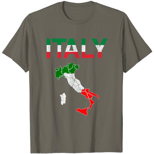 Discover Italy Flag Vintage Italian Italia Gift T Shirt