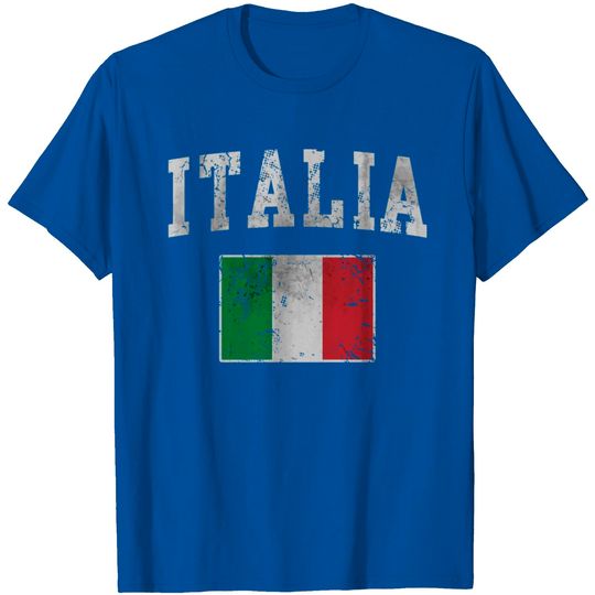 Discover Vintage Italia Italian Flag Italy Italiano Gift Te T Shirt