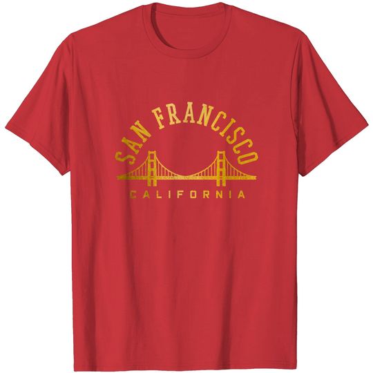 Discover San Francisco California Golden Gate Bridge Vintage T-Shirt