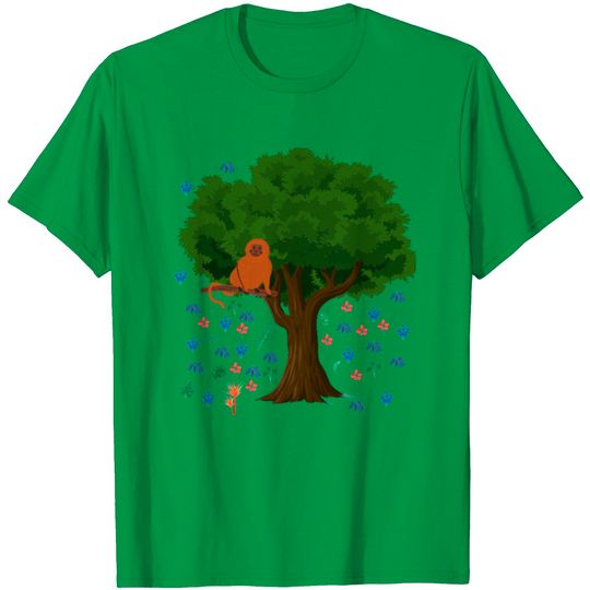 Discover Jungle Print Blouse Monkey Shirt T Shirt