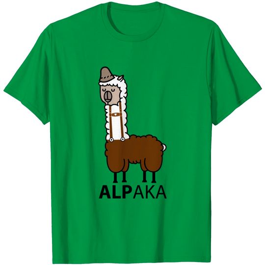 Discover Alpaca With Leather Pants T Shirt