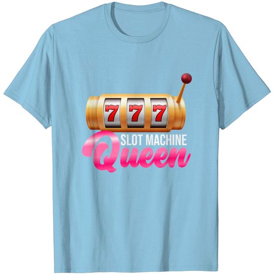 Discover Slot Machine Queen Castle Lever Gambling Play T Shirt