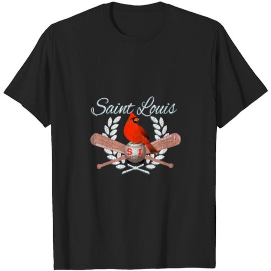 Discover St Louis Baseball Design Cardinal Sports Distresse T Shirt