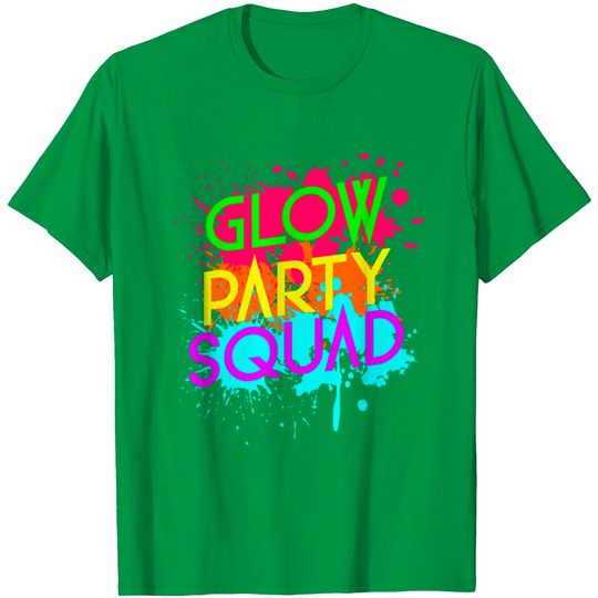 Discover Glow Party Squad Funny Halloween Group T-Shirt