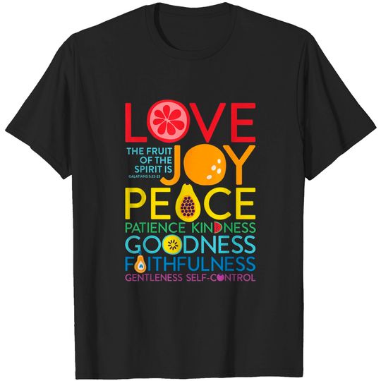 Discover Fruit Of The Spirit Galatians 5:22 Inspirational Christian T-Shirt