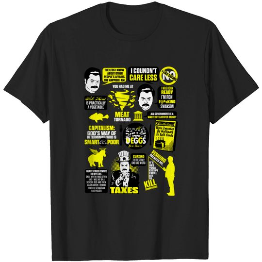 Discover Ron Swanson Mashup Ron Swanson Mashup Fish T Shirt