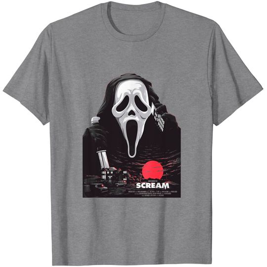 Discover Scream T-Shirt Scream Ghost Horror Graphic Design Tee Legends For Men Women