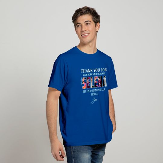 Discover Selena Quintanilla Perez 1971 1995 Thank You For Your Music And The Memories Signature T-Shirt