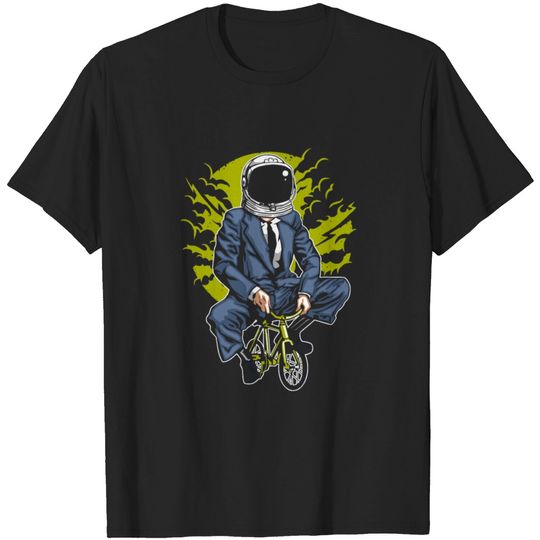 Discover Astronaut In Suit On Mini Bike T Shirt