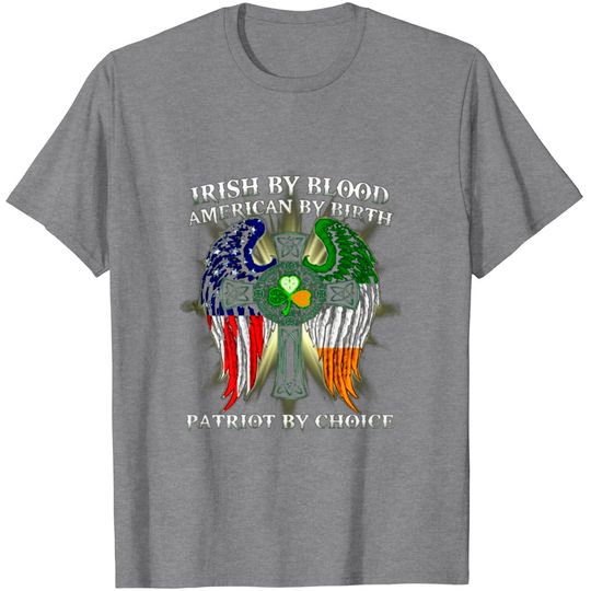 Discover Irish By Blood Vintage T-Shirt for Proud Patriots