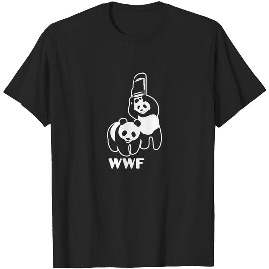 Discover DirtyRagz Men's WWF Funny Panda Bear Wrestling T Shirt Black